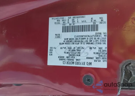 2005 Ford Explorer Sport Trac Adrenalin/Xls/Xlt из США, поврежденный, VIN 1FMZU77K25UB32412